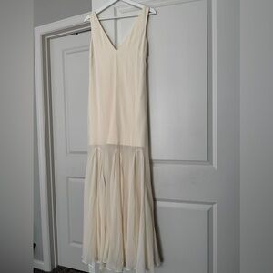 Abercrombie & Fitch Cream Maxi Dress